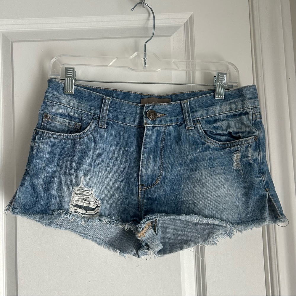 Low-waisted Denim Shorts